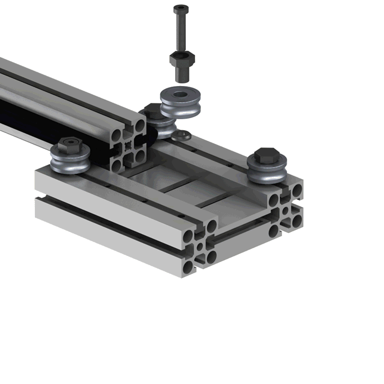 Install panels in the t-slots for economical attractive modular enclosures